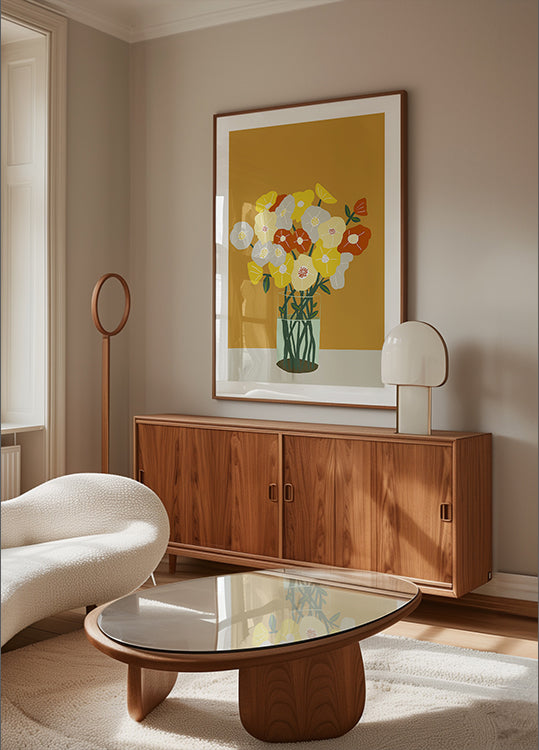 Maljakko kukkia juliste