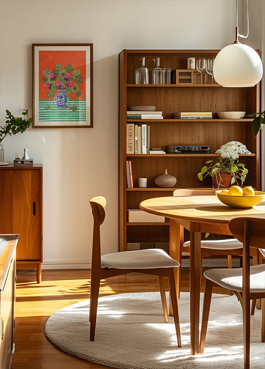 Clovers and Pink Blossoms -juliste