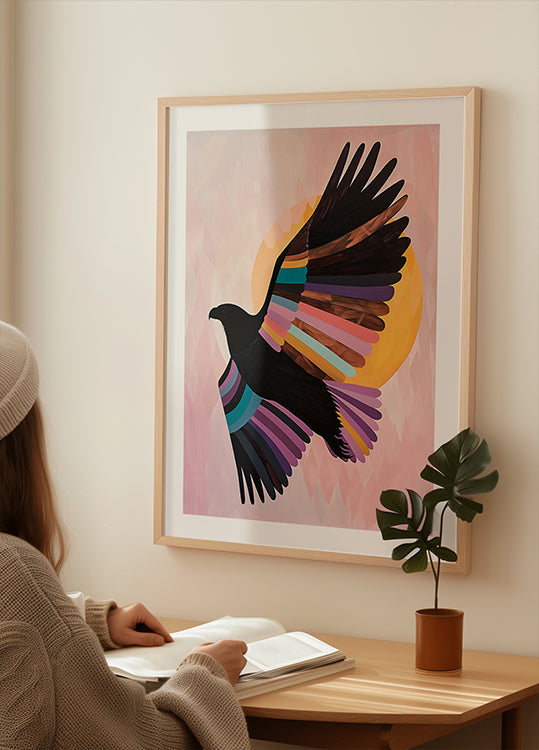 Heräävä lintu -juliste