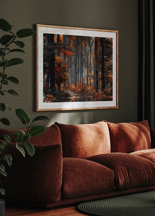 Maalaus metsäjuliste