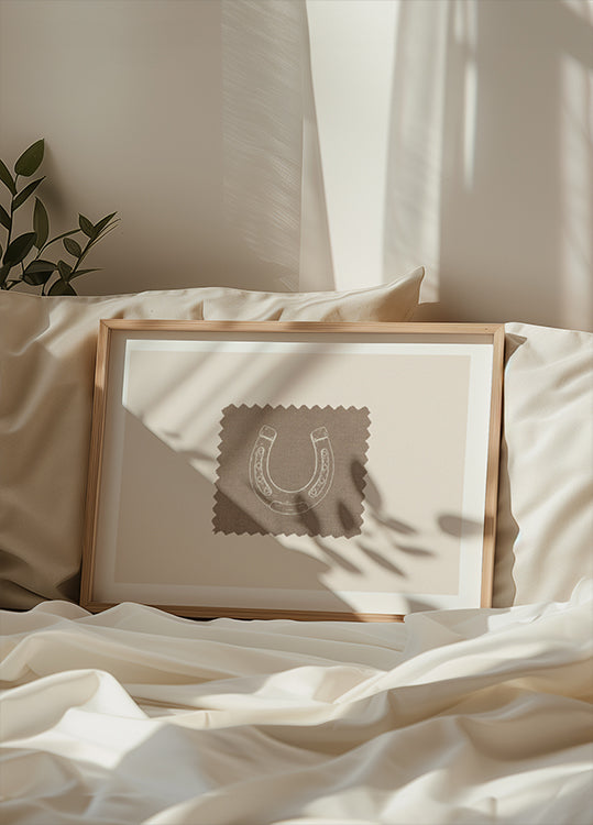 Maalaismainen Horseshoe Linen -juliste