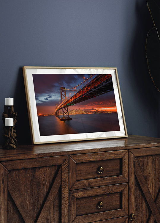 Bay Bridge at Night -juliste
