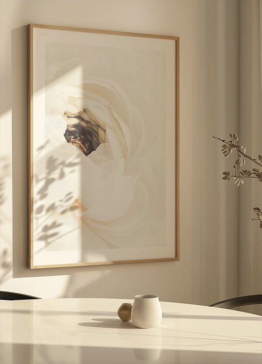 Valkoinen kukka nro 1 juliste