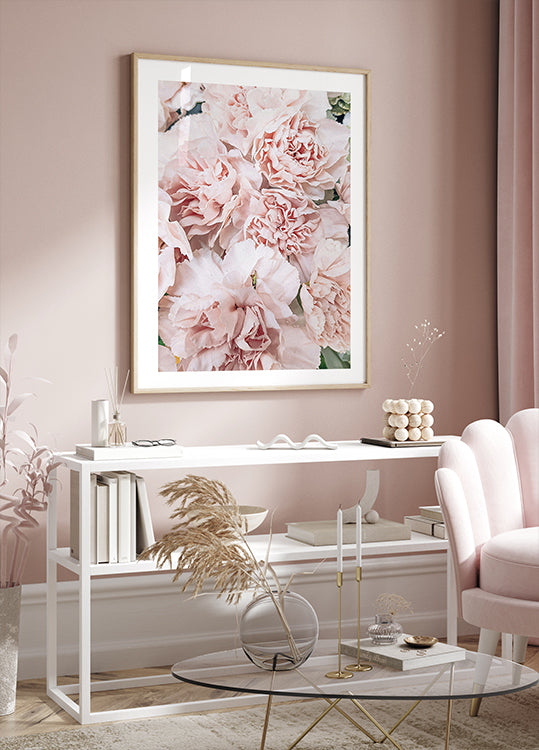 Pink Peony Bloom -juliste 