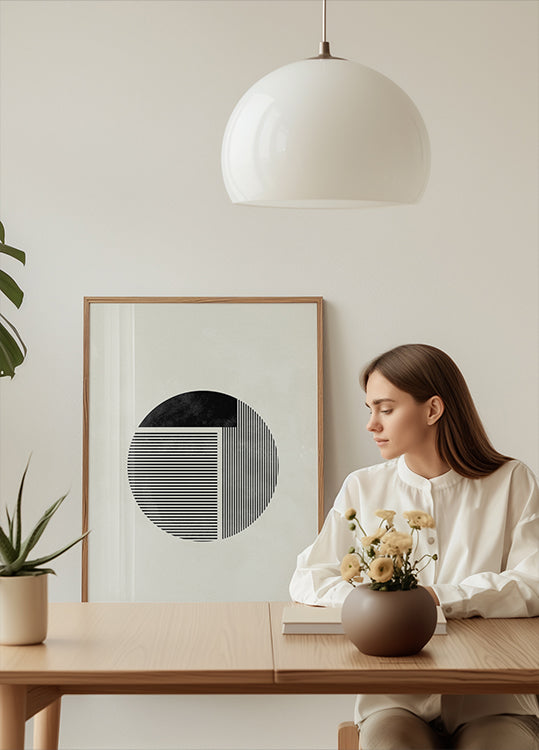 Minimalistinen pyöreä