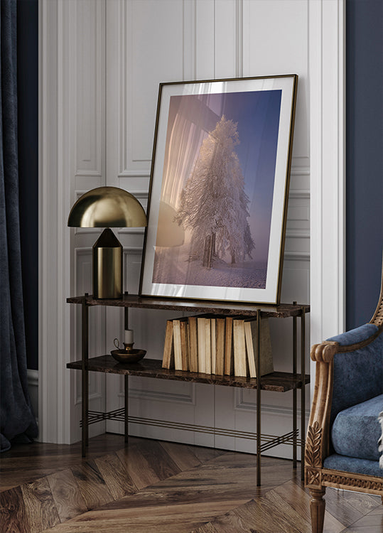 talvirunous aamun valossa Juliste