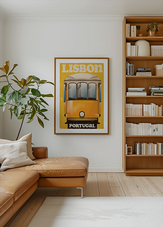 Lissabon Portugal Vintage Travel Poster -juliste