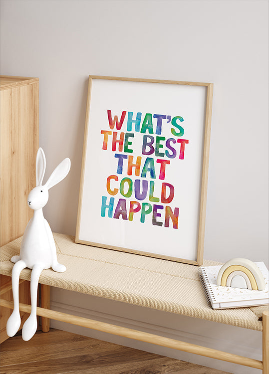 Mikä on parasta, mitä voi tapahtua, kopioi juliste