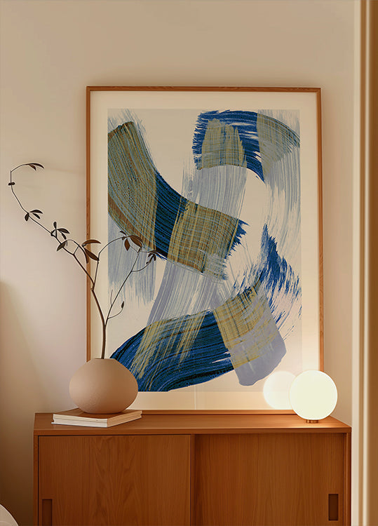 Abstrakti siveltimen vedot 13 juliste