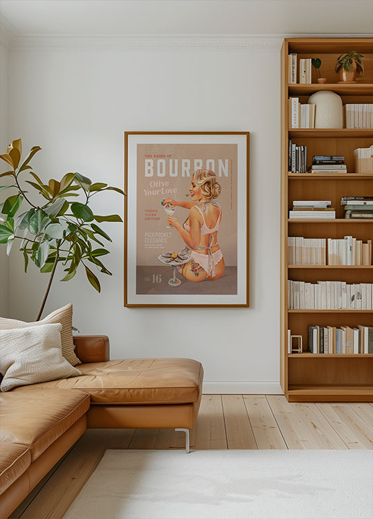 Bourbon Babe Vol 16 Vintage Vodka Martini Pin Up Girl -juliste