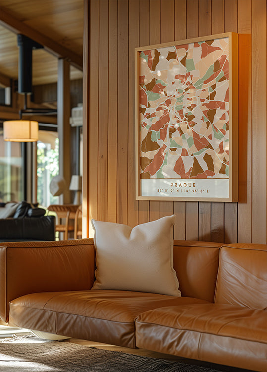 Black Maps Earth Tones 69 -juliste