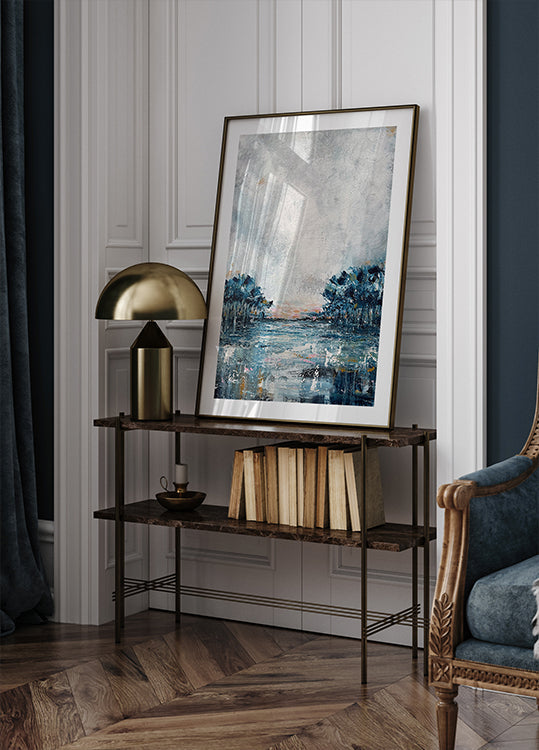 Talvensininen juliste