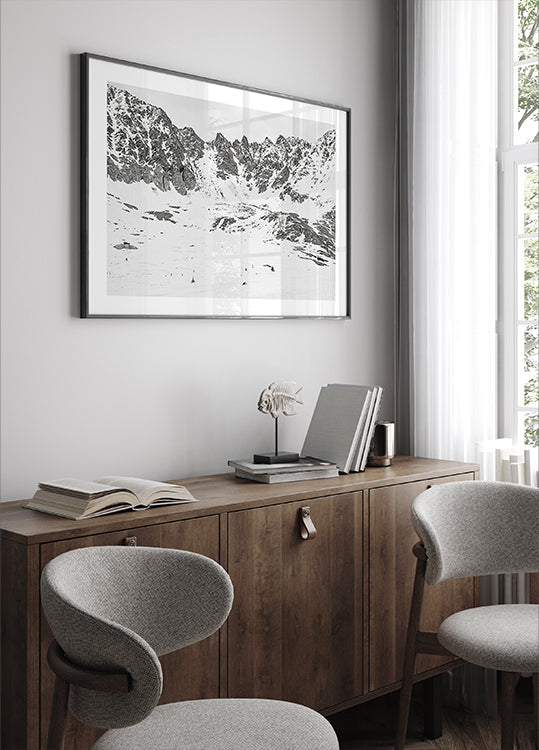 Snowy Mountain Peaks -juliste