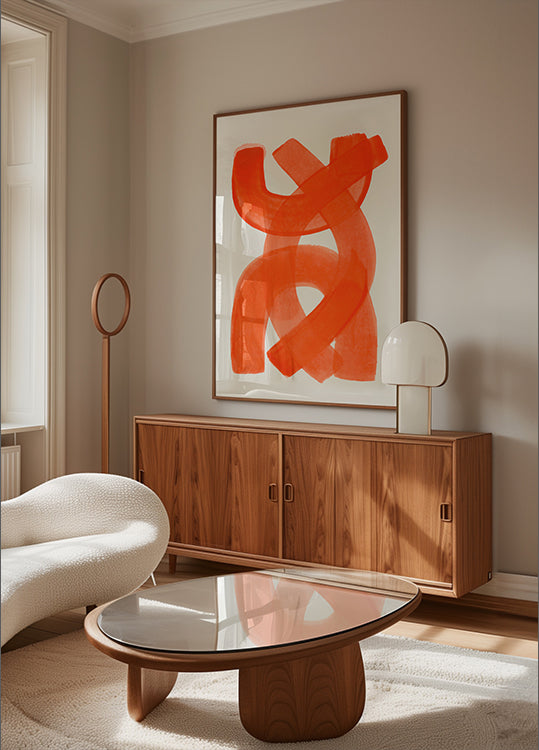 Orange Strokes -juliste