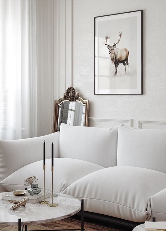 Poro lumessa -juliste