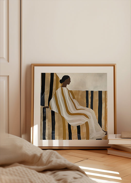 Lady In Stripes -juliste