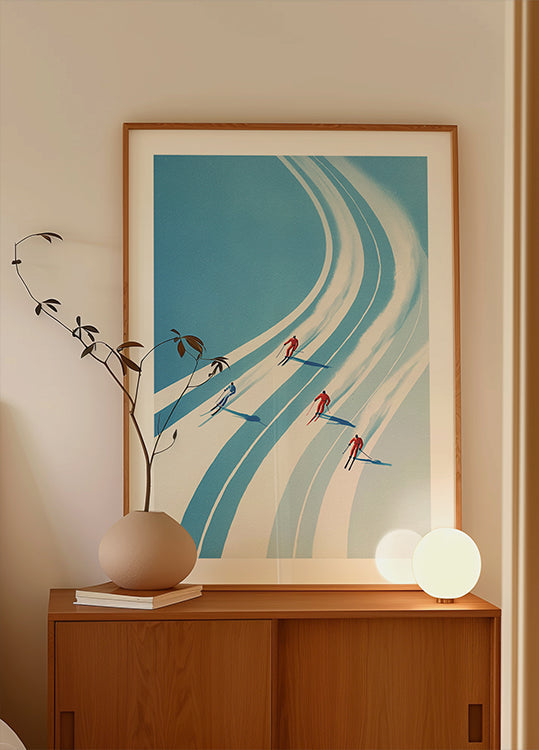 Neljän hiihtäjän juliste