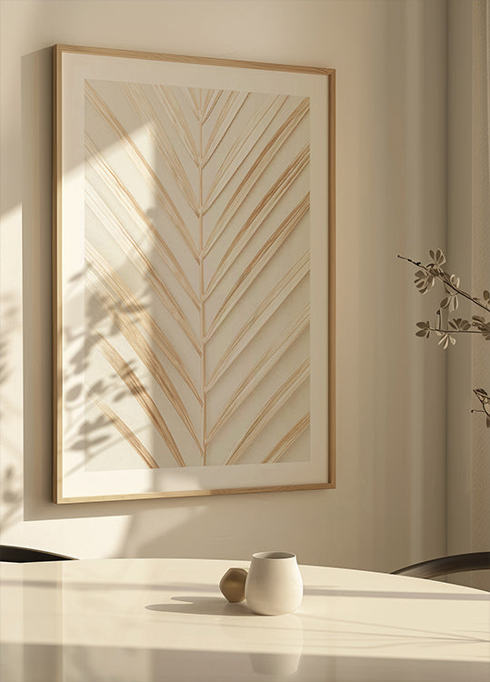 Golden Palm Leaf -juliste