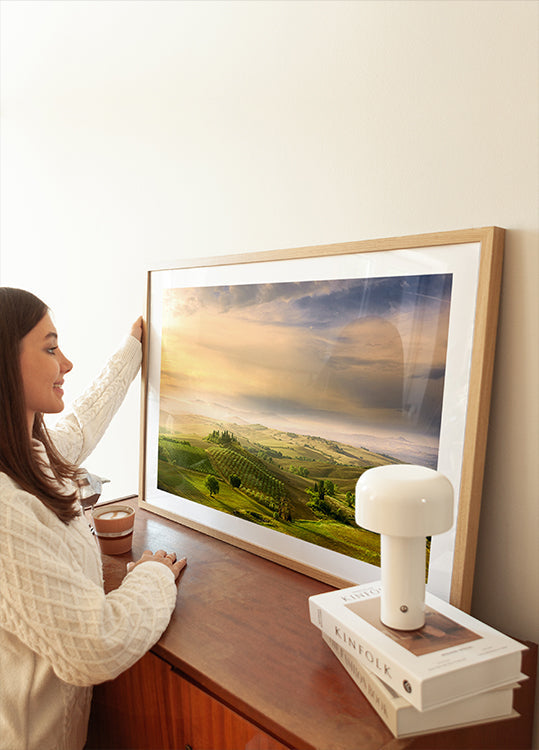 Podere Belvederen auringonnousu