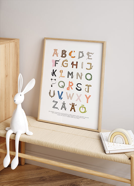 Animal Letters -juliste