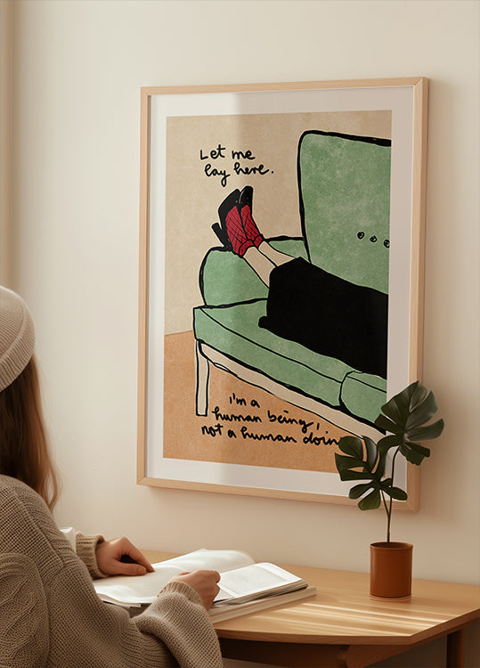 Anna minun makaa tässä juliste