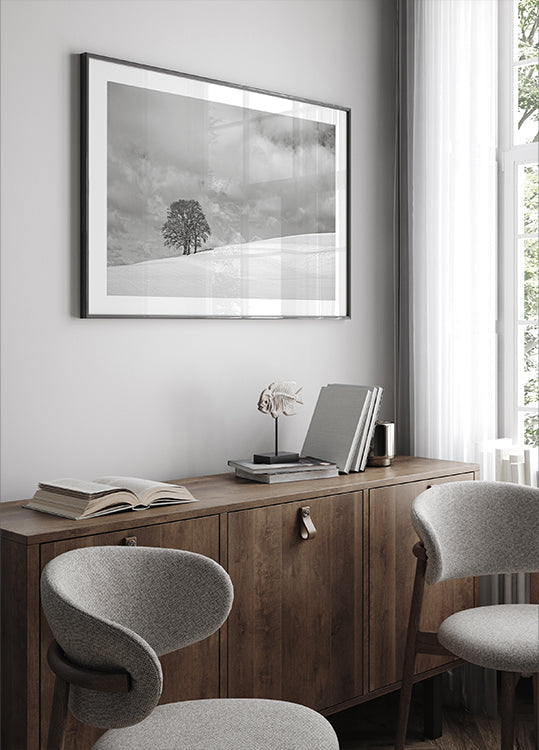 Pilvinen talvipäivä Juliste