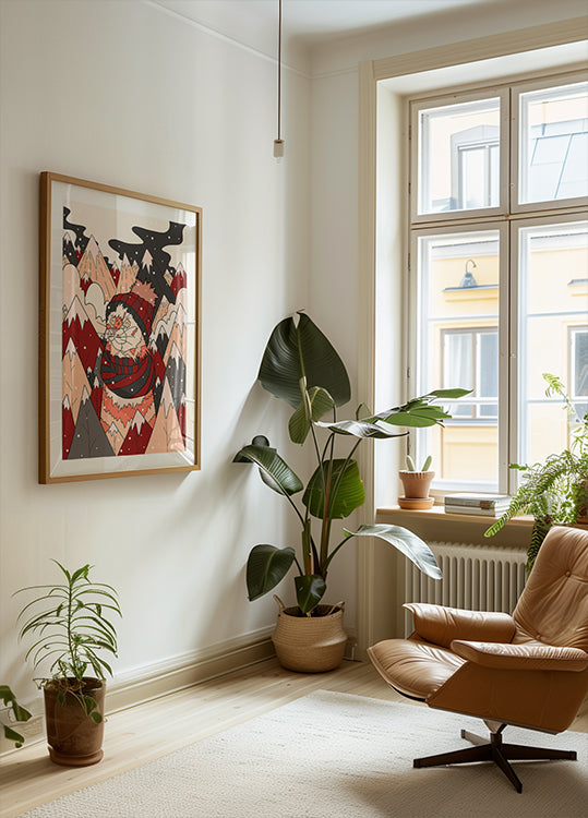 Kodikas talvikissa Juliste