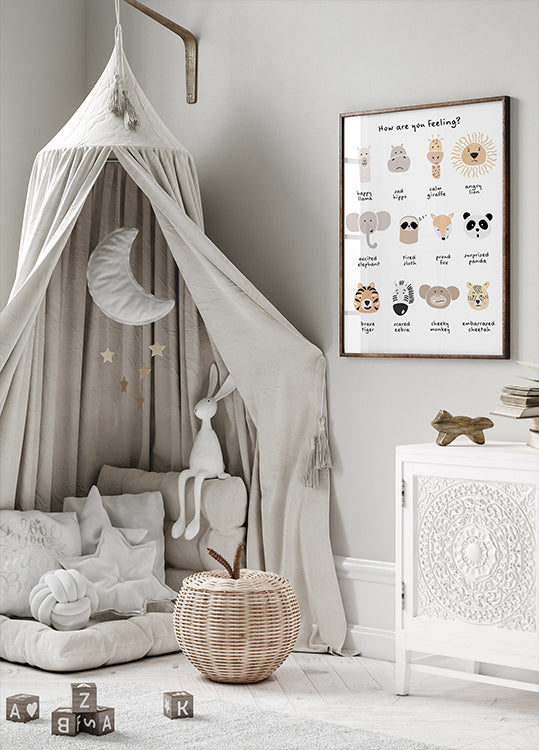 Lasten rauhoittavia meditaatiotunteita print 1 juliste