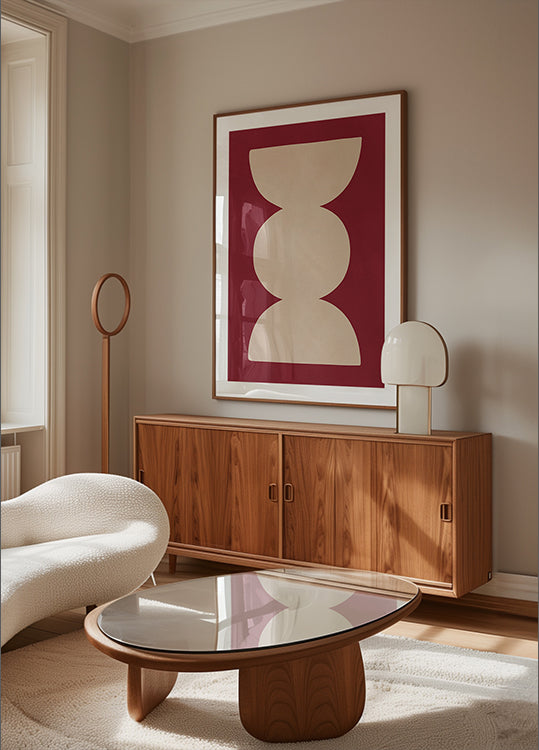 Kaareva symmetrinen juliste