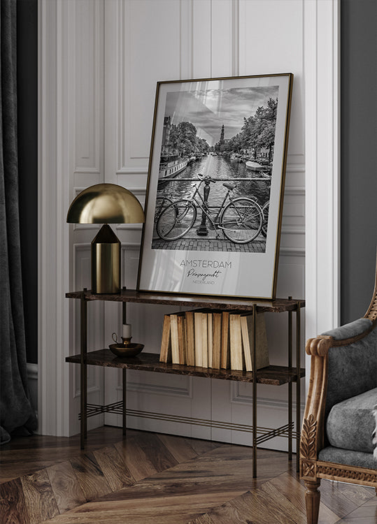 Keskiössä: AMSTERDAM Prinsengracht -juliste