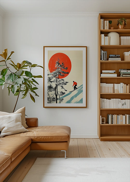 Hiihto Japanissa -juliste