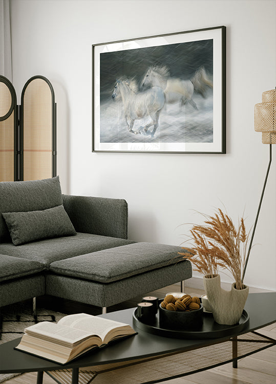 laukkaa kaksintaistelussa Juliste