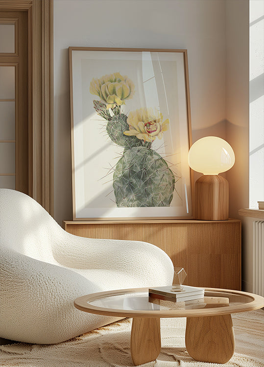 Missouri prickly Pear North American Wildflowersista (1925), kirjoittanut Mary Vaux Walcott. juliste