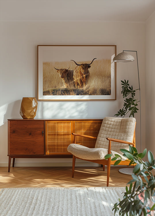 Nuori ja vanha ylämaalainen juliste