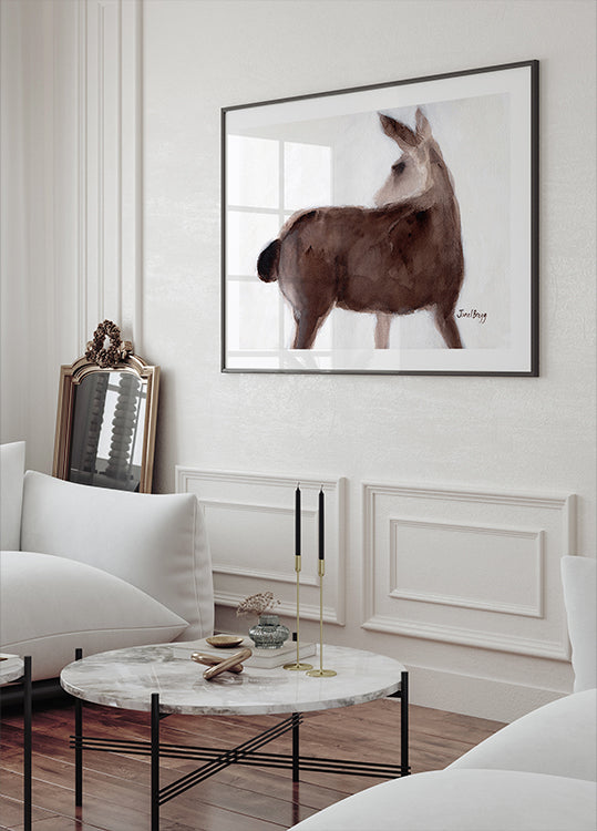 Deer On Creekside Lane -juliste