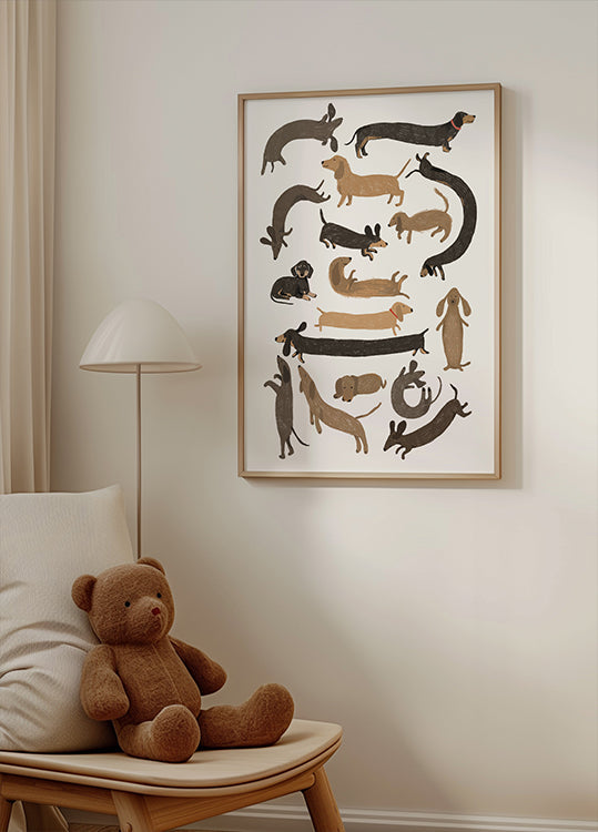 Mäyräkoiratulostusjuliste