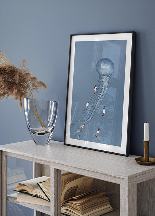 Tulimme kotiin hymyillen Juliste