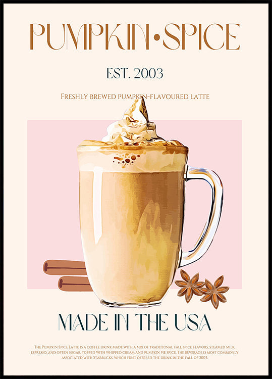 Autumn Latte Delight Plakat - Posterbox