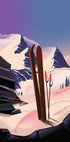 Ski Travel Poster Plakat - Posterbox