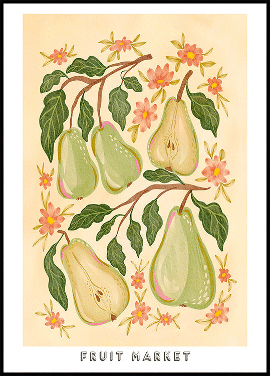Pears and Petals (NEW) - Posterbox