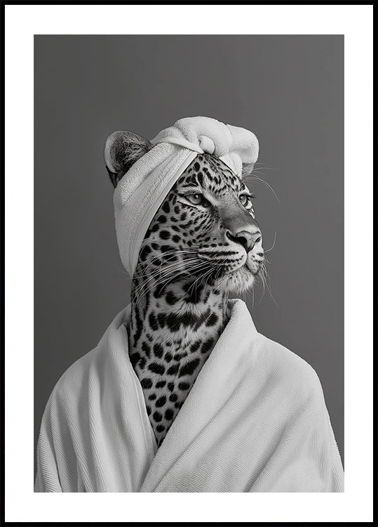 Lady Leopard Spa Day Plakat - Posterbox
