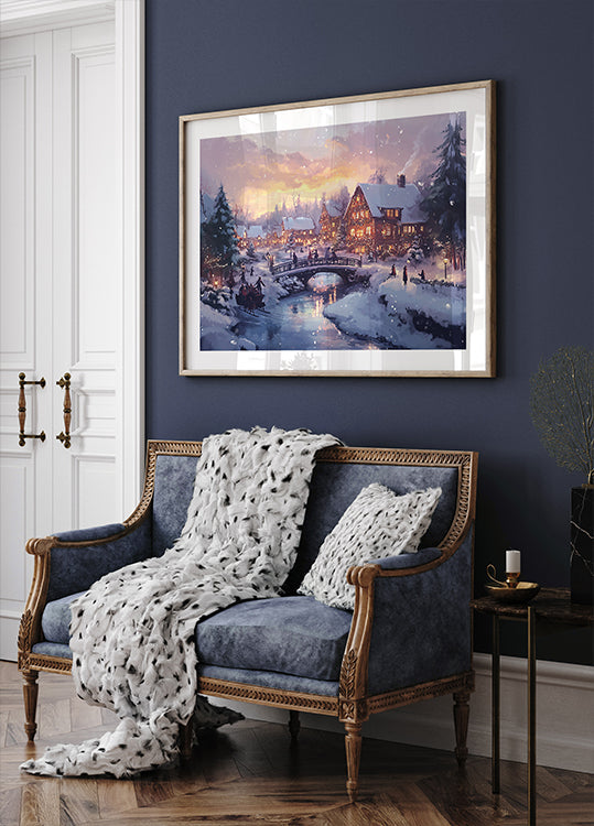Pictufy Christmas Village Plakat - Posterbox