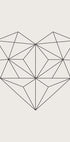Abstract Geometric Heart Plakat - Posterbox
