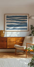 Blue Stripes, Nautical Abstract Pattern Plakat - Posterbox.dk