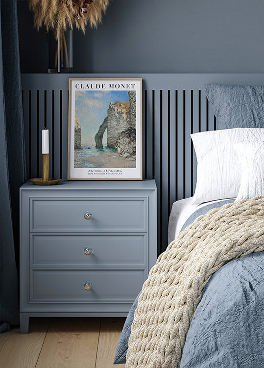 Claude Monet - The Cliffs at Étretat Plakat - Posterbox.dk