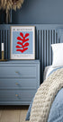 H.Matisse Red Algae on Sky Blue Background Plakat - Posterbox.dk
