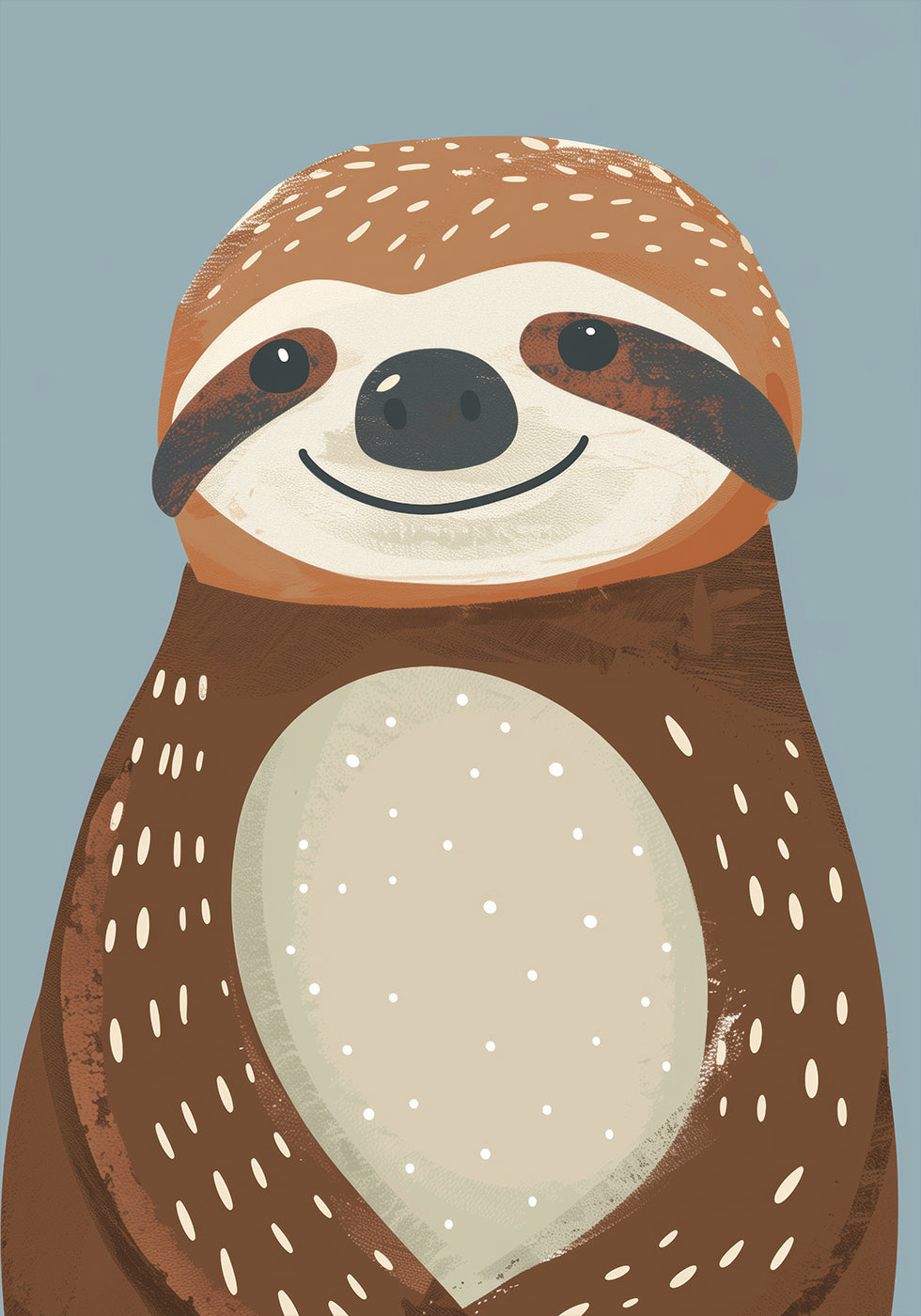 Happy Sloth -juliste - Posterbox.dk