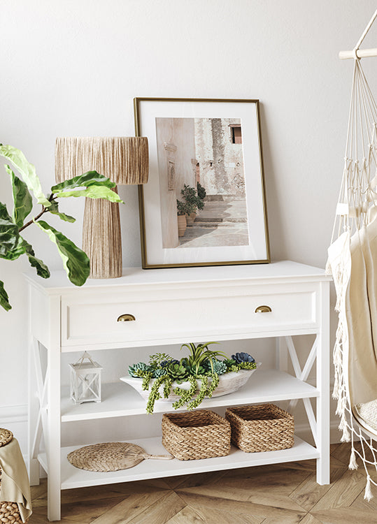 Rustic Mediterranean Street Plakat - Posterbox.dk