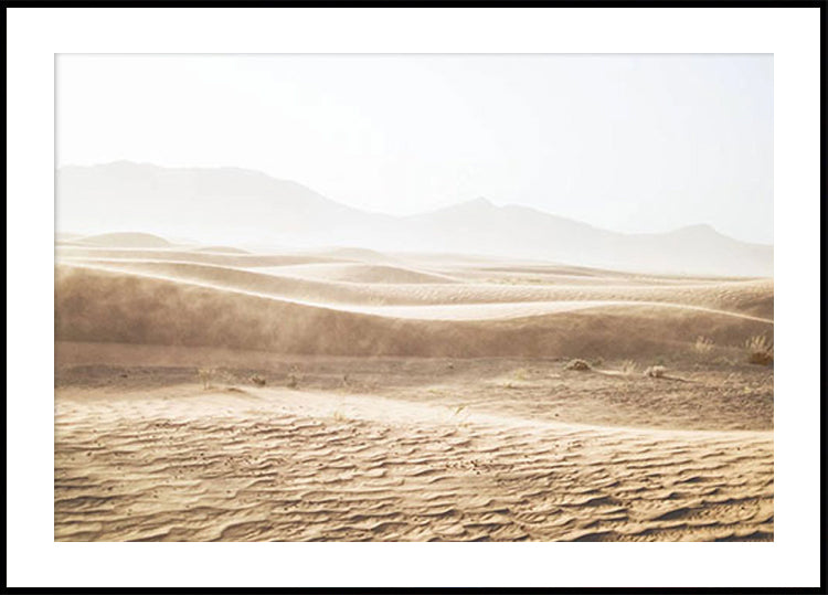 Serene Desert Sand Dunes Plakat - Posterbox.dk