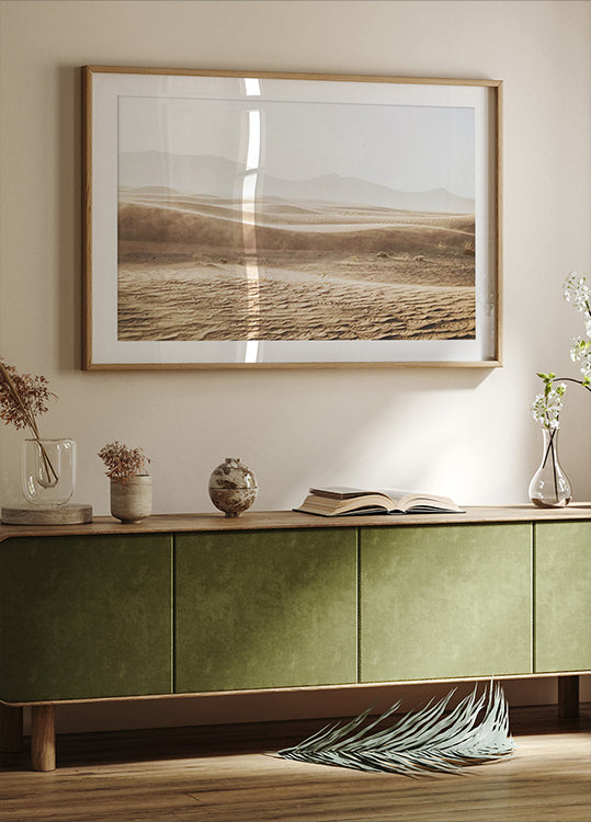 Serene Desert Sand Dunes Plakat - Posterbox.dk